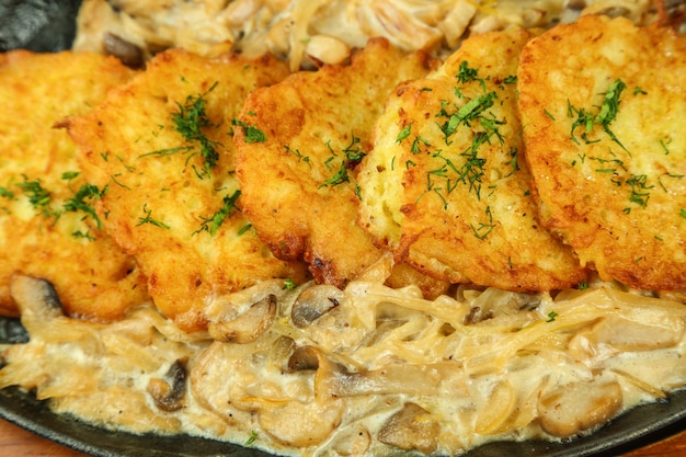 طاسة فراخ بالجبنة